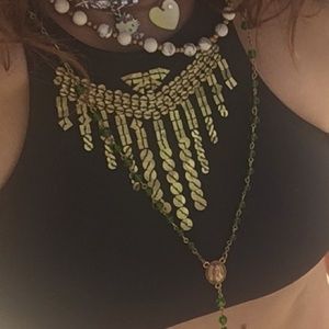 Halter style bikini top with printed inside